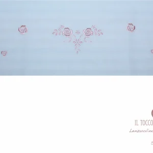 Lenzuolino culla cotone Battista Sofia Realizzato a mano - Handmade