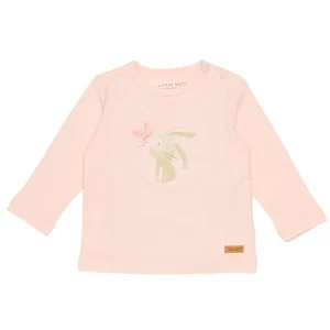Little Dutch Tshirt Maniche lunghe 100% Cotone Bio - Rosa Bunny