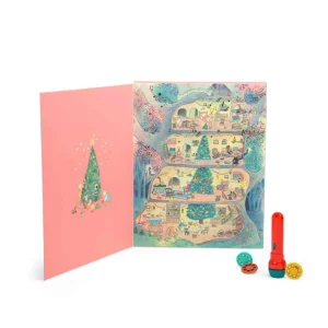 Calendario dell'Avvento Moulin Roty con Torcia Proiettastorie - Famiglia