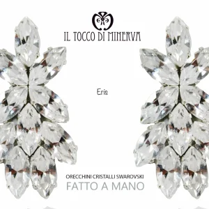 Orecchini in cristallo swarovski cristallo Eris Linea Sposa Realizzati a mano