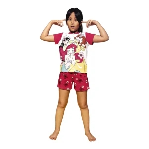 Pigiama Bimba Corto in Cotone Jersey Sabor Disney PRINCIPESSE Art.DY50L0747