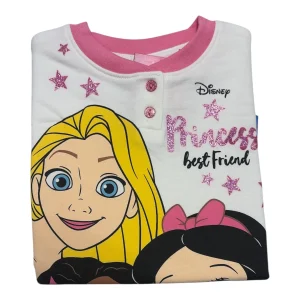 Pigiama Bimba Lungo in Cotone Felpato Serafino Sabor PRINCIPESSE Art.DY50A8307