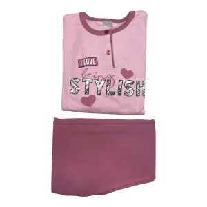 Pigiama Bimba Lungo in Cotone Interlock Serafino SognoSondesto Art.ISG23421