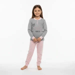 Pigiama Bimba Lungo in Punto Milano Serafino Maele Art.AI623