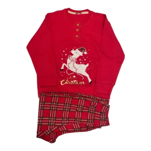 Pigiama Bimba Lungo Natalizio in Cotone Interlock Serafino Irge Art.XMASK07