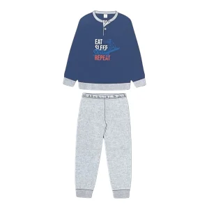 Pigiama Bimbo Lungo in Cotone Felpato Serafino SognoSondesto Art.ISG24223