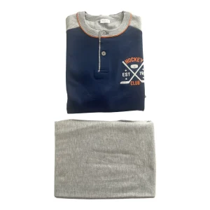 Pigiama Bimbo Lungo in Cotone Felpato Serafino SognoSondesto Art.ISG24523