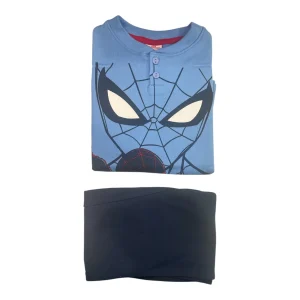 Pigiama Bimbo Lungo in Cotone Interlock Girocollo Sabor Marvel SPIDERMAN Art.MV40M7611