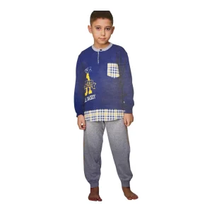 Pigiama Bimbo Lungo in Cotone Interlock Serafino Primero Art.I14200