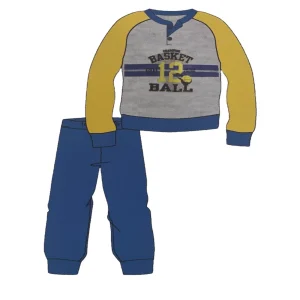 Pigiama Bimbo Lungo in Cotone Jersey Pappa & Latte Art.236