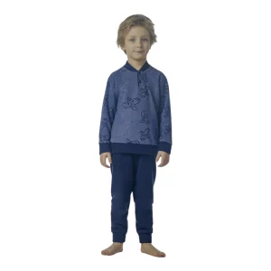 Pigiama Bimbo Lungo in Cotone Punto Milano Serafino Maele Art.AI783