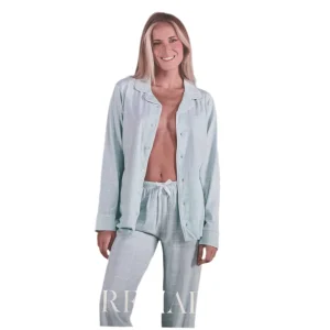 Pigiama Donna Lungo Aperto in Cotone Jersey Reliable Art.ROBERTA