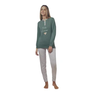 Pigiama Donna Lungo in Cotone Jersey Irge Art.MIL2313