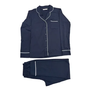 Pigiama Donna Lungo in Cotone Modal Jersey Aperto Davanti Jadea Art.3282