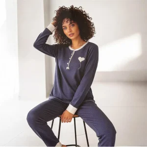 Pigiama Donna Lungo in Punto Milano Serafino Ago e Filo Art.DWM 509