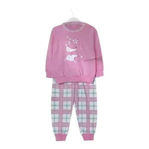 Pigiama Neonata Lungo in Cotone Interlock Spalla Aperta Primero Art.I14181