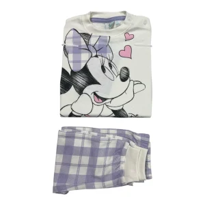 Pigiama Neonata Lungo in Cotone Interlock Spalla Aperta Sabor Disney MINNIE Art.DY32P3440