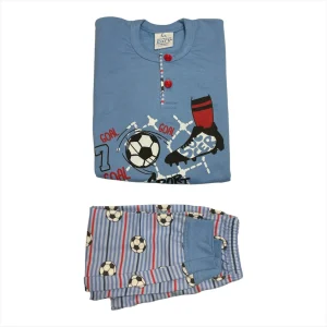 Pigiama Neonato Lungo in Cotone Felpato Serafino Gary Art.N10030