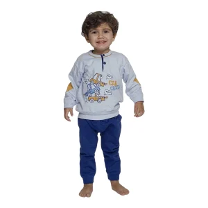 Pigiama Neonato Lungo in Cotone Felpato Serafino Gary Art.Q10032