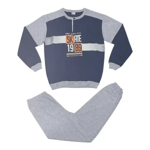 Pigiama Ragazzo Lungo in Cotone Jersey Serafino SognoSondesto Art.ESG22502