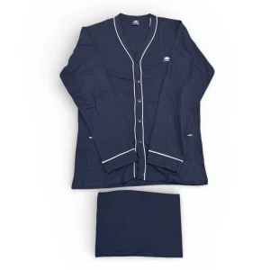 Pigiama Uomo Lungo Aperto Davanti in Cotone Jersey Il Granchio Art.GP1150|A