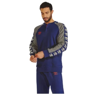 Pigiama Uomo Lungo in Caldo Cotone Serafino Umbro Art.UPJ10492S