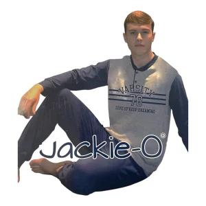 Pigiama Uomo Lungo in Cotone Jersey Jackie-O Art.JO011