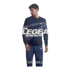 Pigiama Uomo Lungo in Cotone Jersey Legea Art.PG49642-ASS2