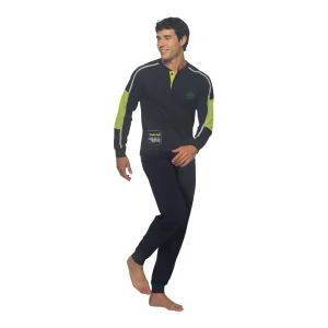 Pigiama Uomo Lungo in Cotone Jersey Lotto Art.LP1180