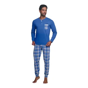 Pigiama Uomo Lungo in Cotone Jersey Notte & dì Art.NJ92