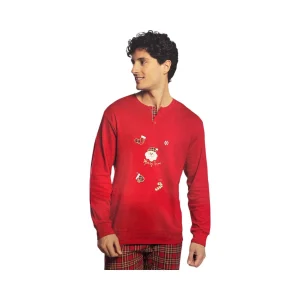 Pigiama Uomo Natalizio Family in Caldo Cotone Serafino You & Me Art.YMXI713