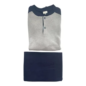 Pigiama Uomo Punto Milano Collo Serafino MondoBlu Art.05