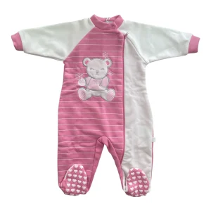 Pigiamone Neonata Felpato Spalla Aperta e Zip Nazareno Gabrielli Art.NG-2250