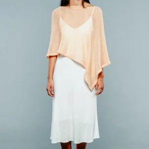 Poncho in Mohair Color Nude