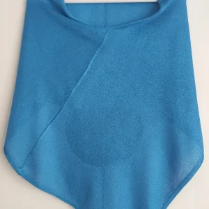 Poncho in Viscosa naturale Elegance Turchese