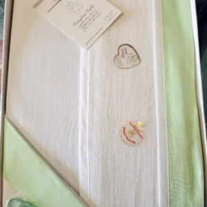 Coordinato neonato Nazareno Gabrielli culla (carrozzina)sopra sotto con angoli e federa