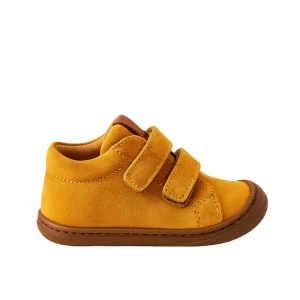 Scarponcini morbidi in pelle scamosciata Ocra - Lunella