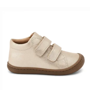 Scarponcini morbidi in pelle scamosciata Platino - Lunella