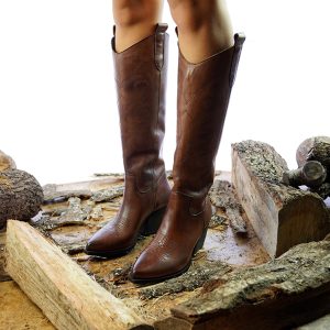 stivali cuoio donna