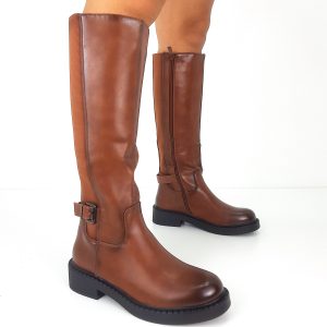 stivali cuoio donna