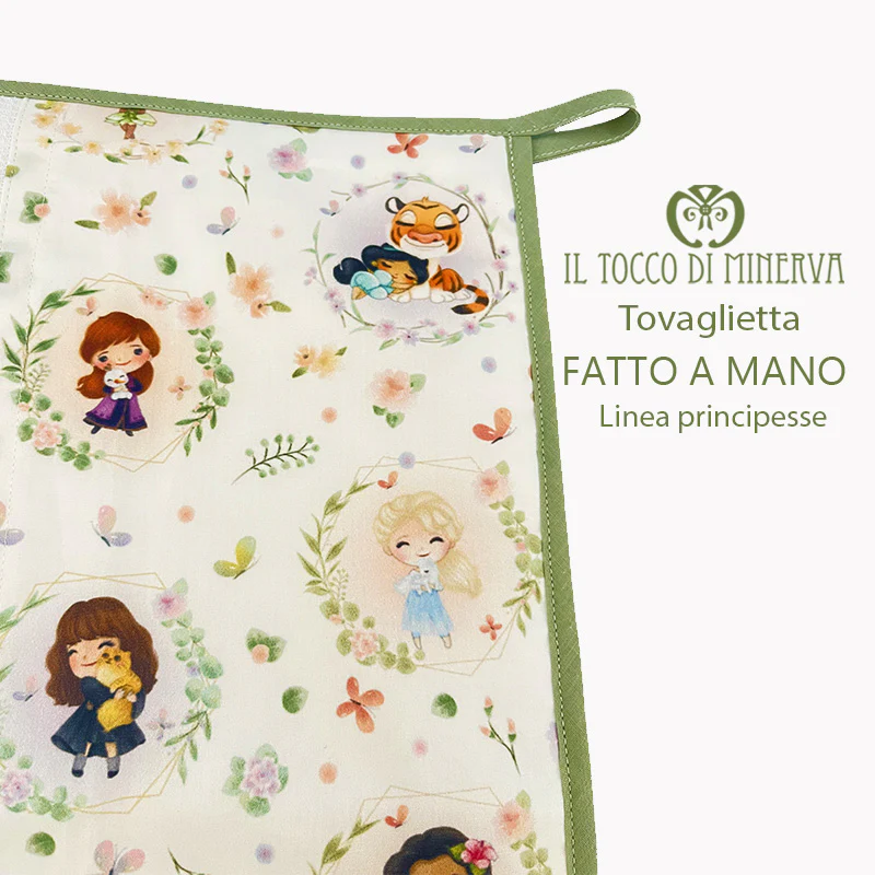 Kit scuola bambina Linea Principesse verde - Fatto a mano - immagine 4