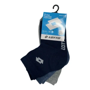 Tri-Pack Calza Corta Bimbo in Cotone Lotto Art.N_br86c
