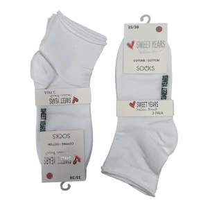 Tri-Pack Calza Corta Unisex Senza Elastico - Sanitario Sweet Years Art.Y-20