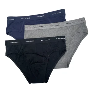 Tri-Pack Slip Uomo in Cotone con Elastico Esterno Navigare Art.102T